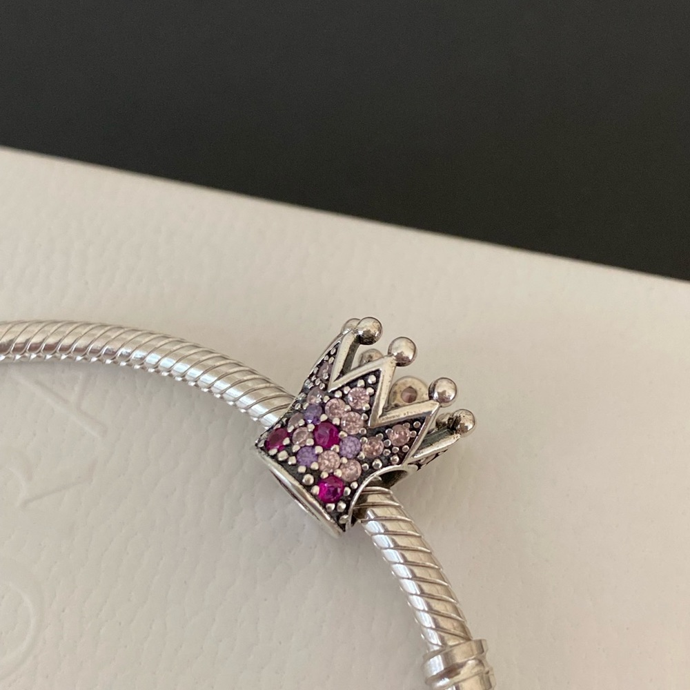 Sterling silver bracelet charm